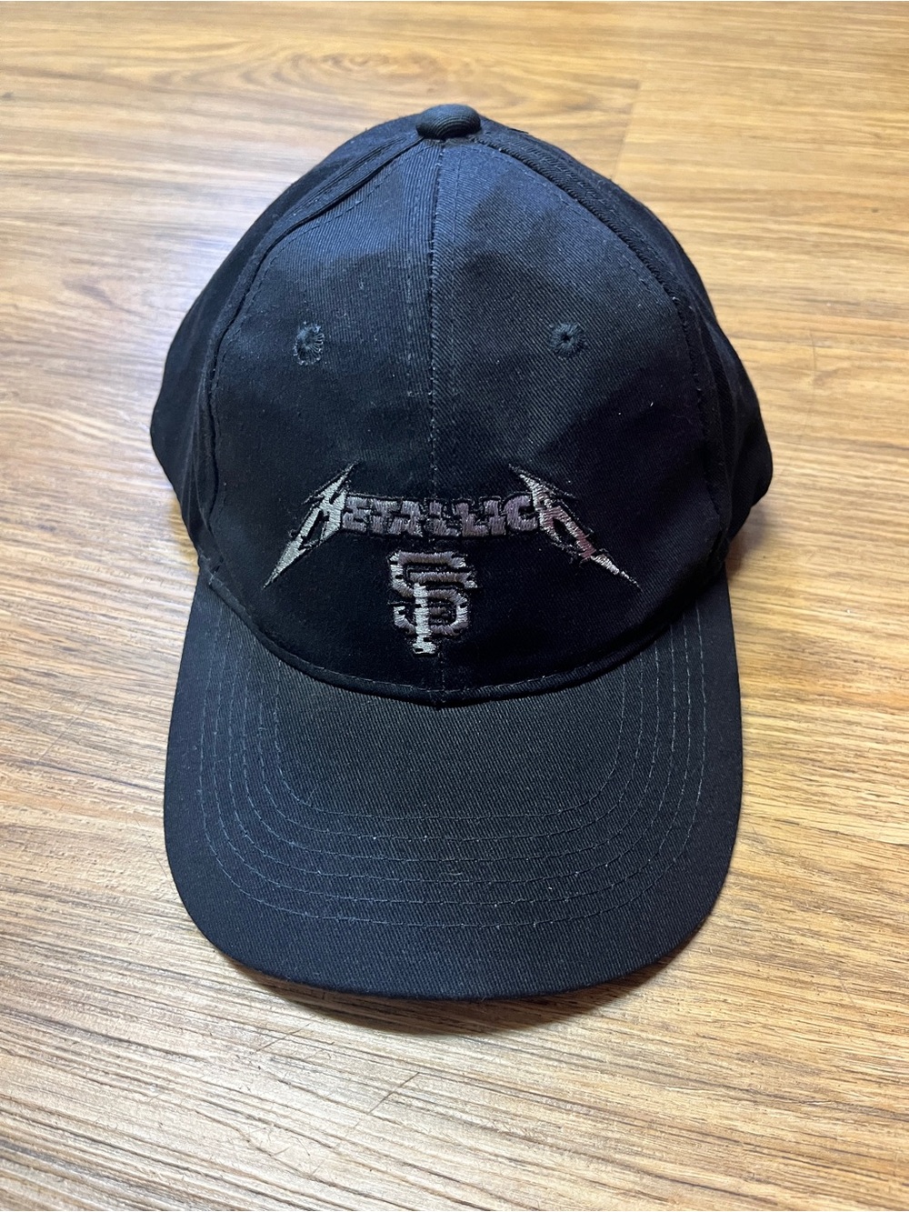 Black Metallica x San Francisco SF Giants Baseball Cap Adjustable Limited Grunge